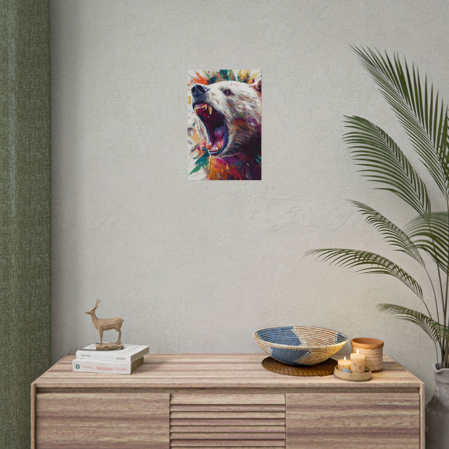 Roar of the Wild - Abstract Bear Art Print