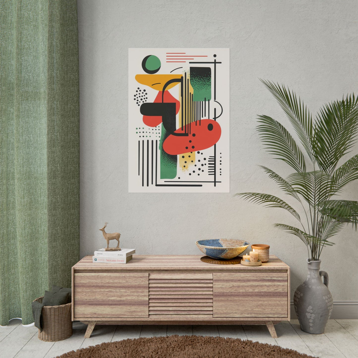 Geometric Rhythm - Abstract Art Print