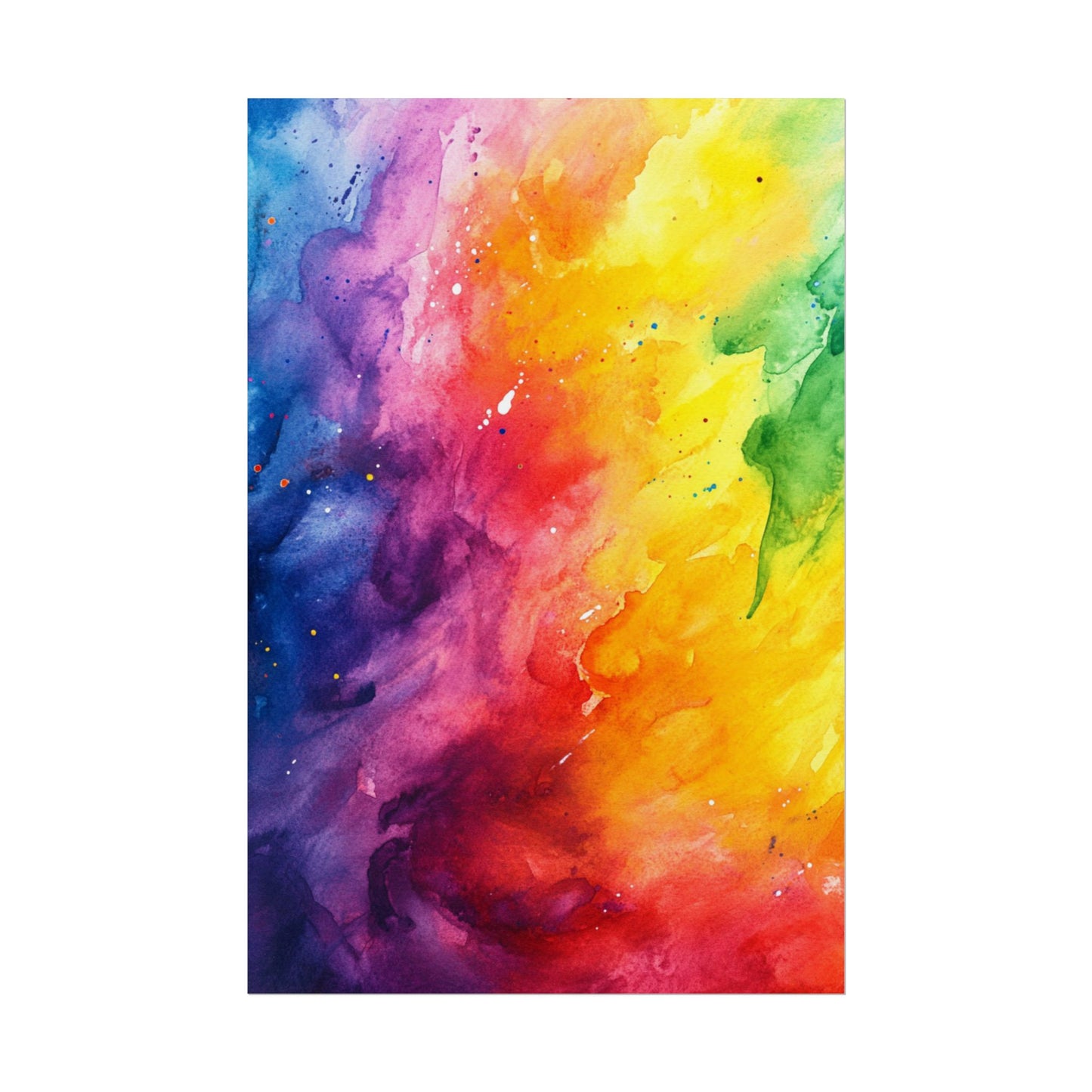 Spectrum of Emotions - Vivid Abstract Watercolour Art