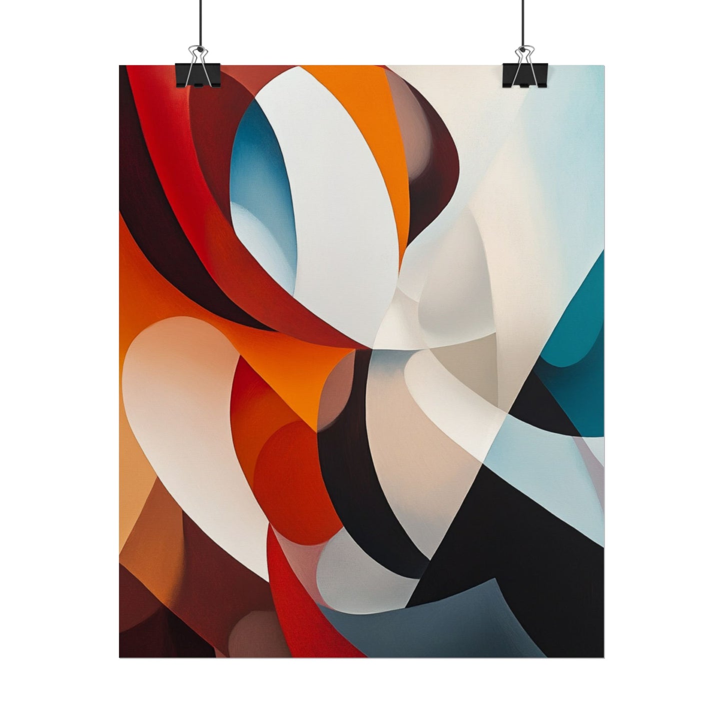 Dynamic Curves - Modern Abstract Art Print