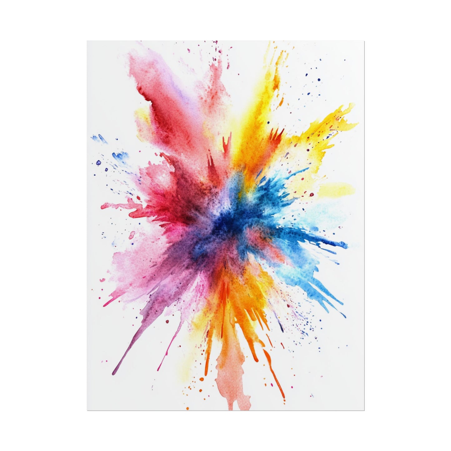 Explosion of Colour - Vibrant Abstract Burst Art