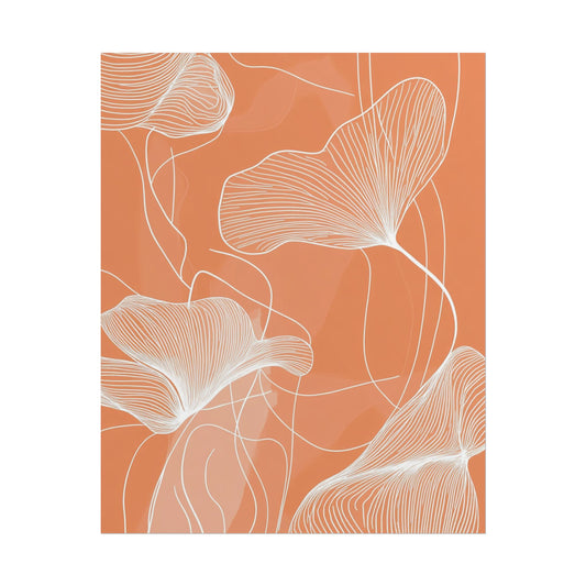 Serene Petals - Modern Abstract Art Print