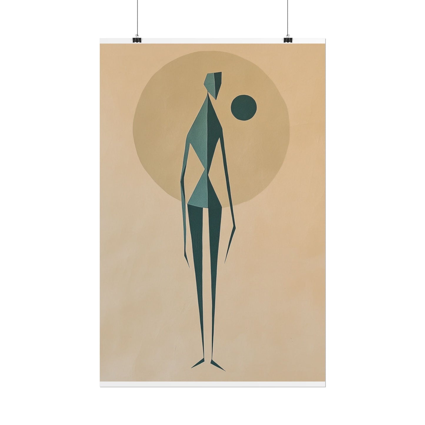 Abstract Solitude - Minimalist Figurative Art Print