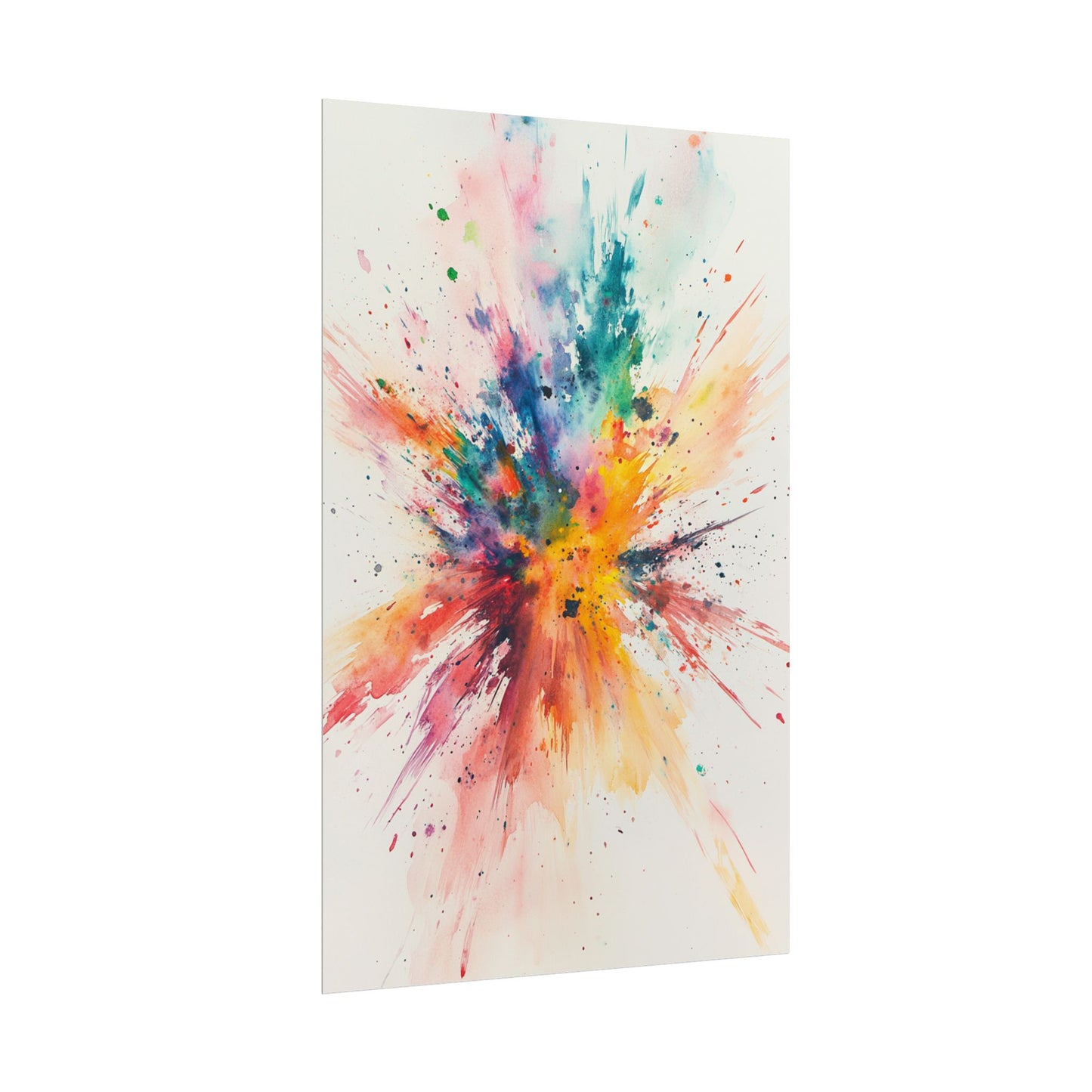 Explosion of Colour - Dynamic Abstract Watercolour Art