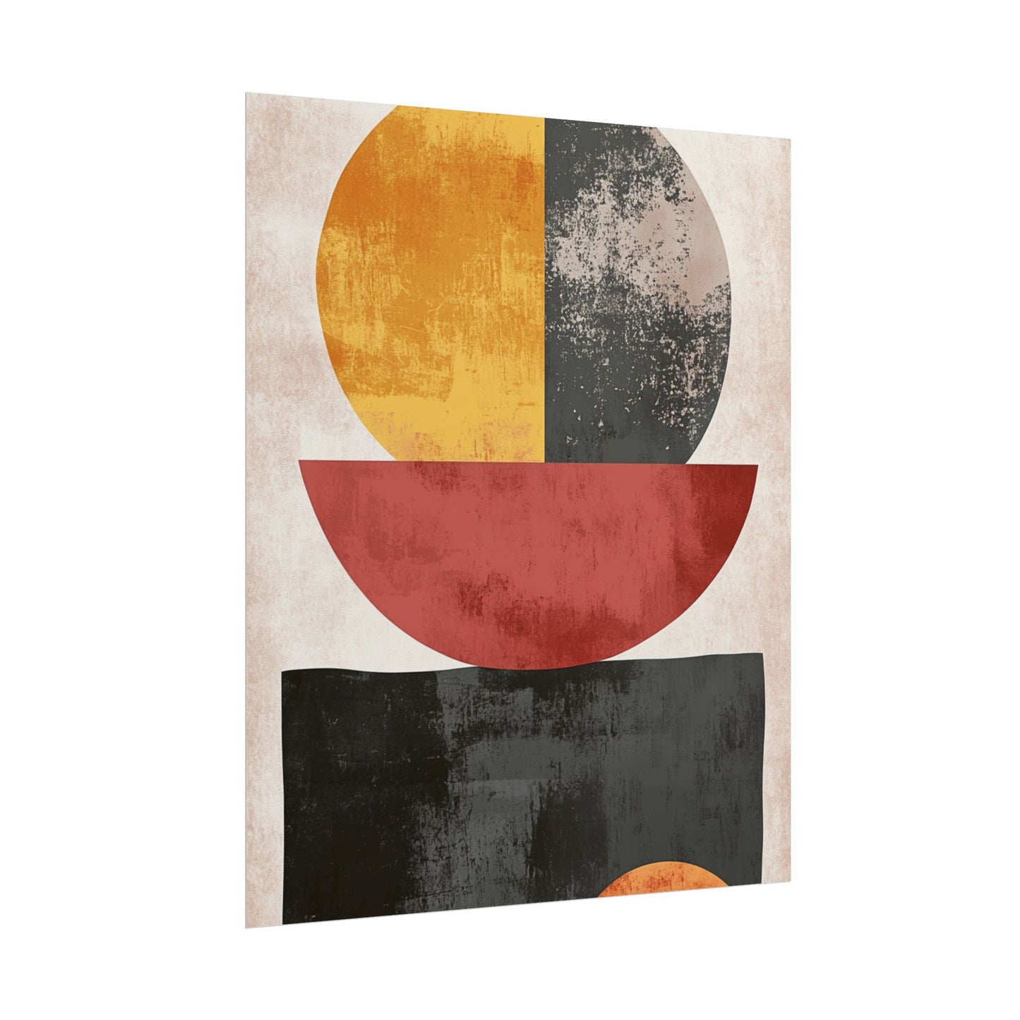 Geometric Balance - Abstract Modern Art Print