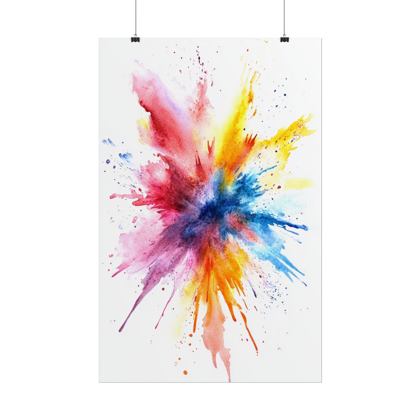 Explosion of Colour - Vibrant Abstract Burst Art