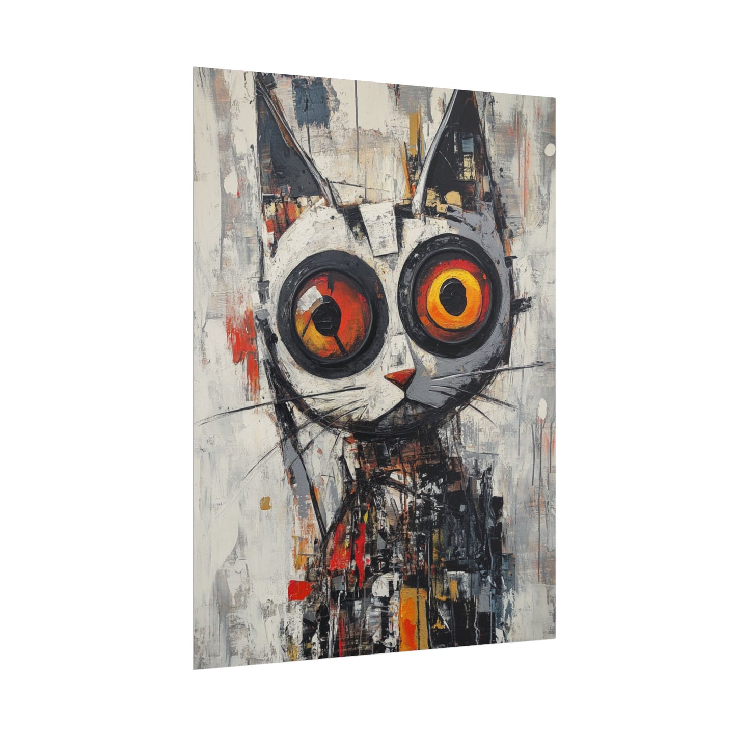 Whimsical Feline - Abstract Cat Art Print