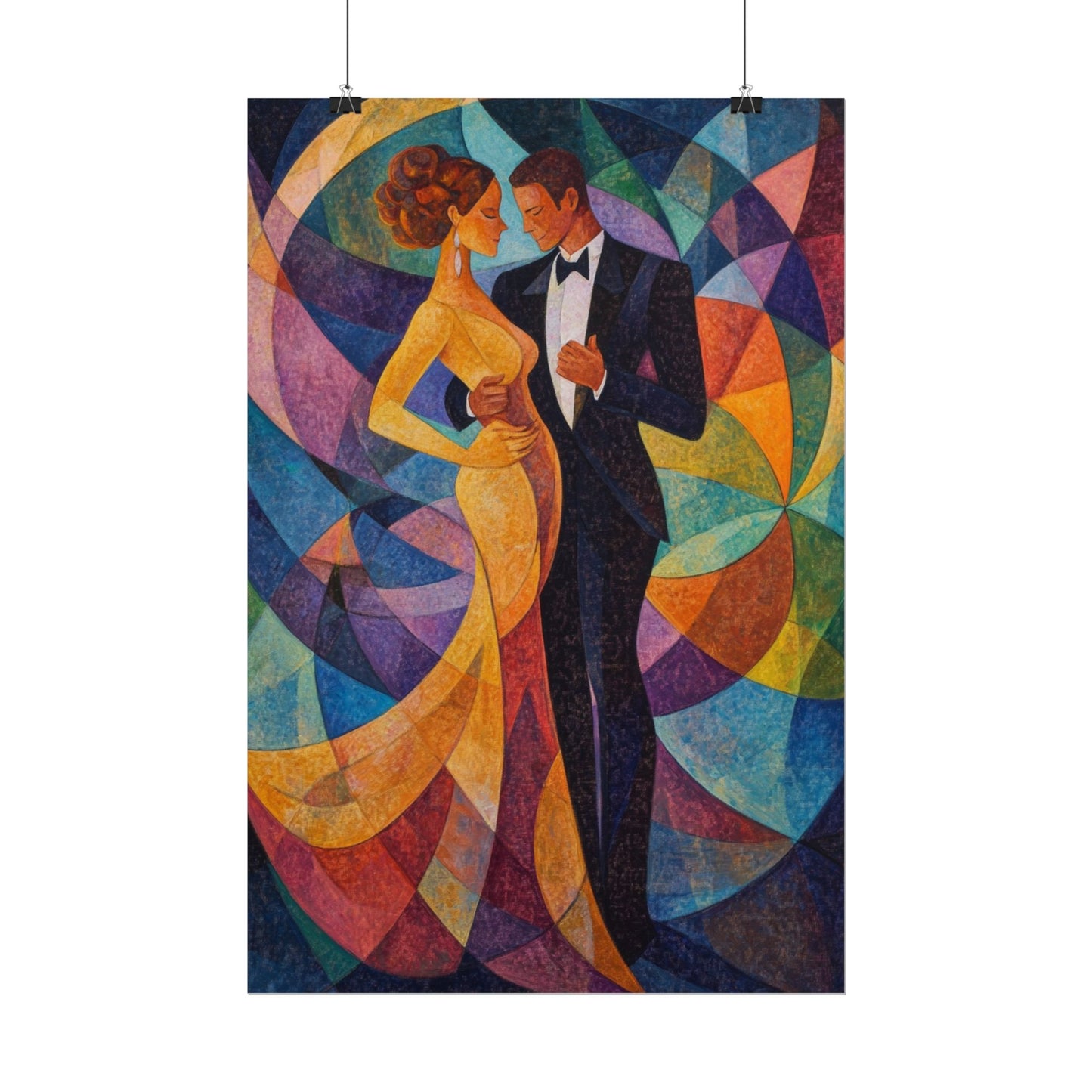 Elegant Dance - Abstract Romantic Art Print