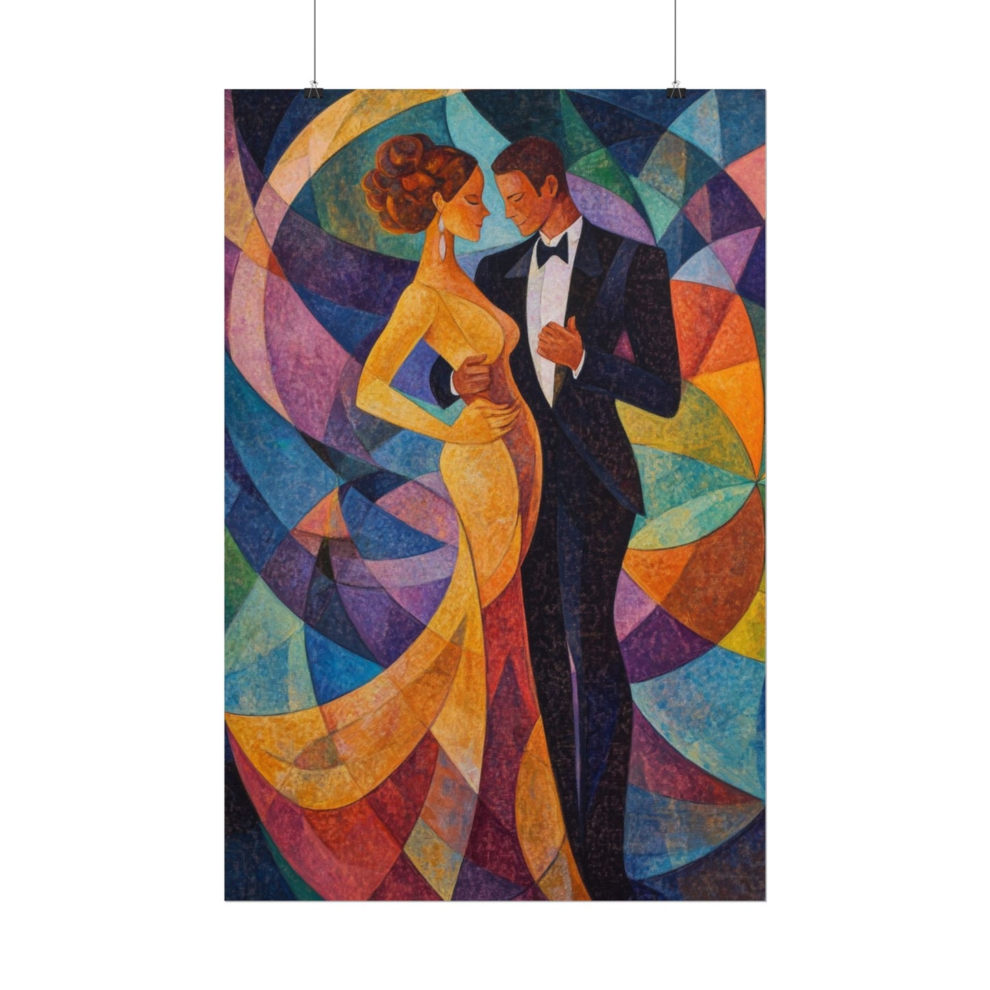 Elegant Dance - Abstract Romantic Art Print