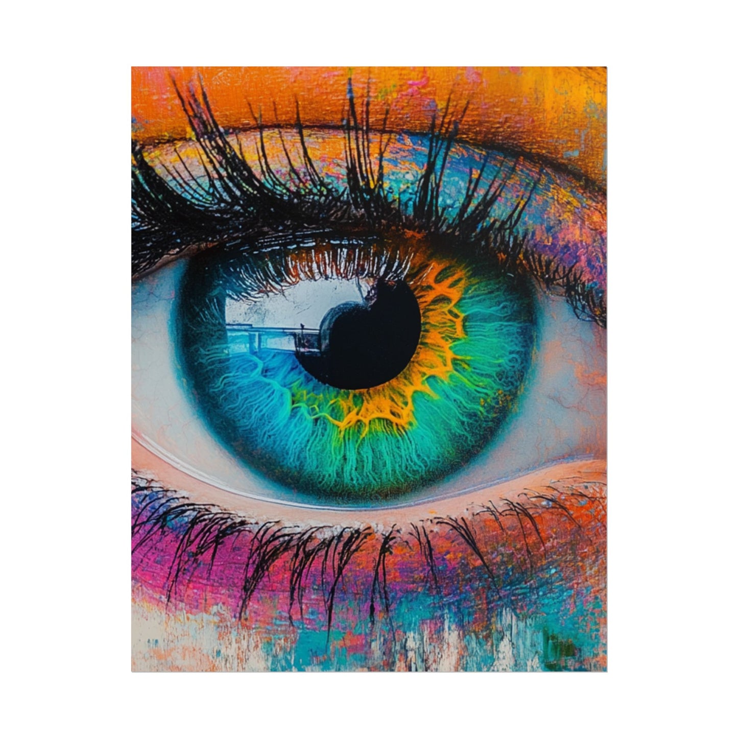 Vivid Gaze - Abstract Eye Art Print