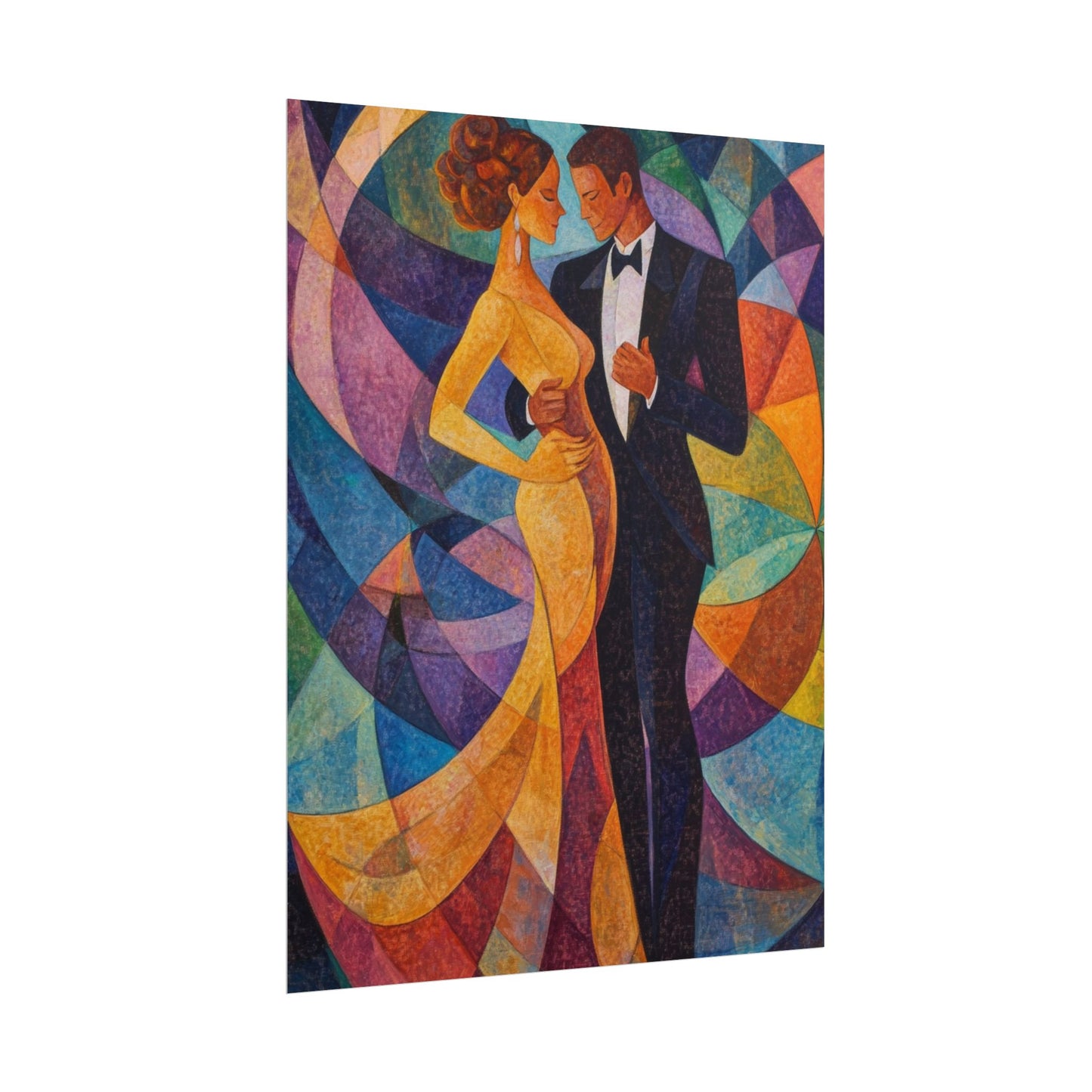 Elegant Dance - Abstract Romantic Art Print