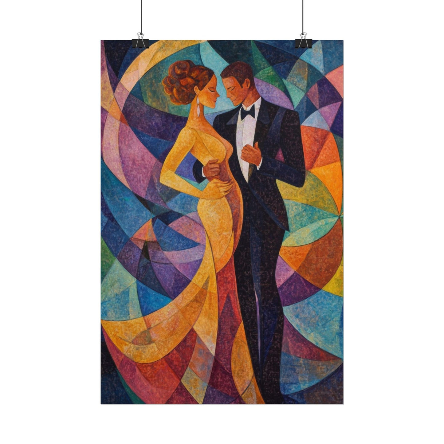 Elegant Dance - Abstract Romantic Art Print