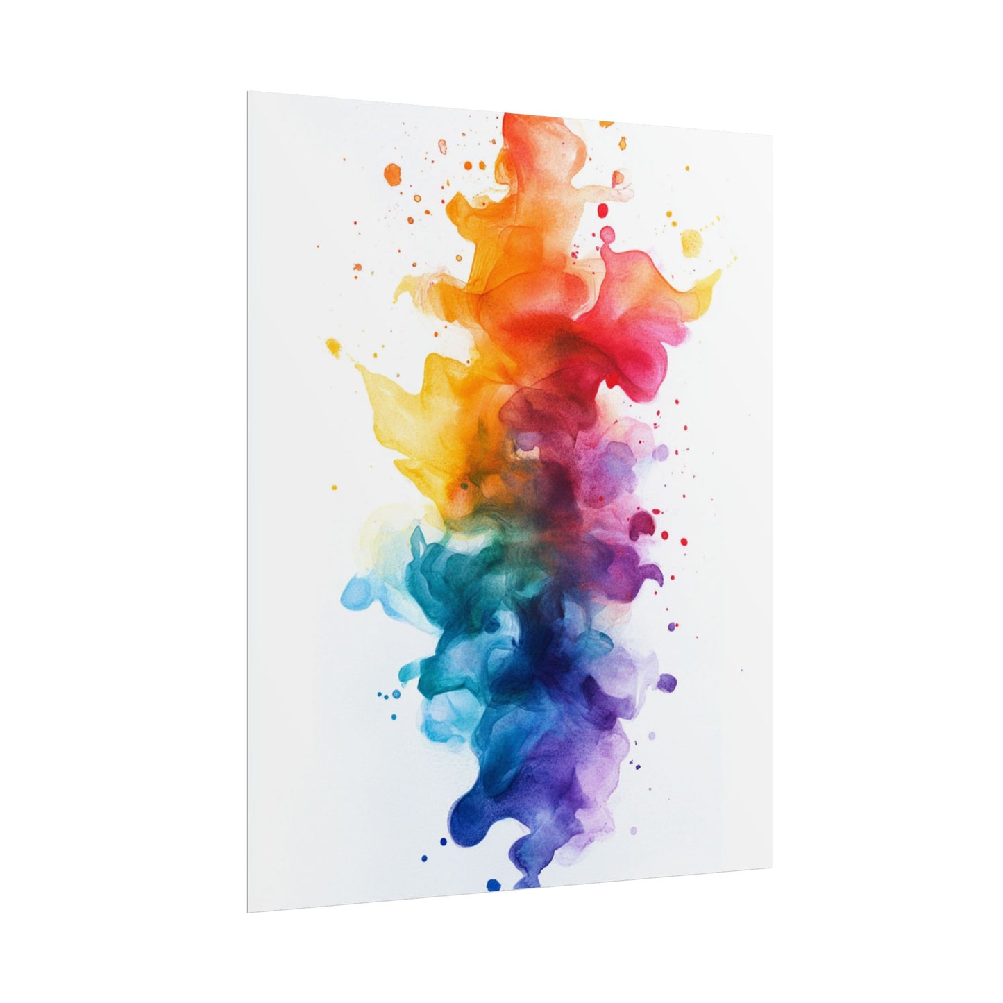 Vibrant Harmony - Abstract Watercolour Explosion of Colour