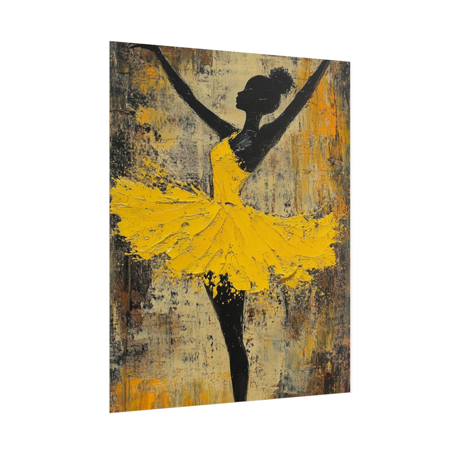 Grace in Motion - Abstract Ballet Dancer Art Print