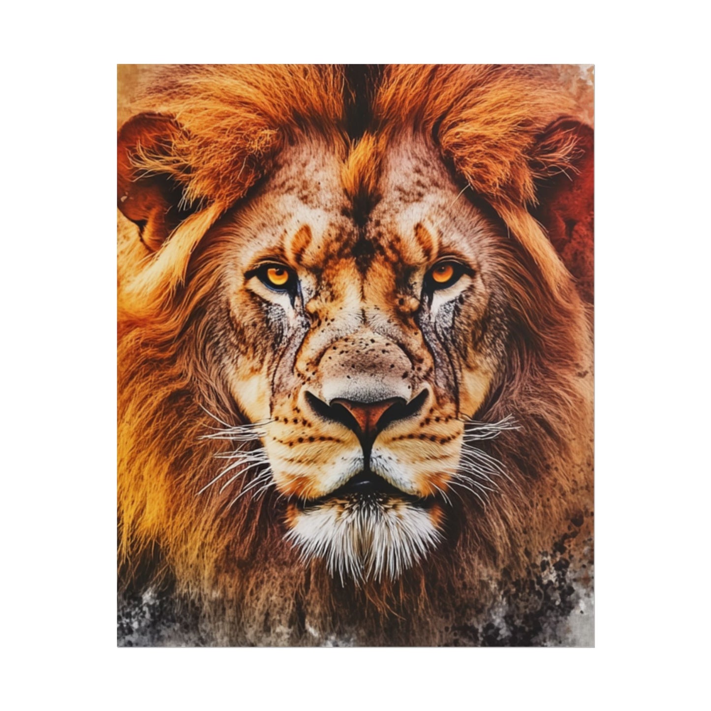 Regal Majesty - Abstract Lion Art Print