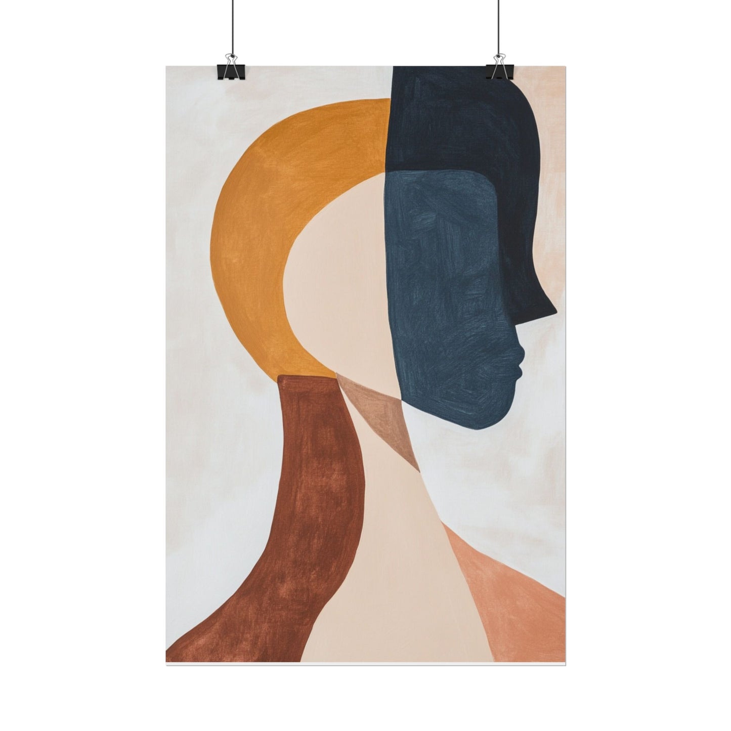 Dual Perspectives - Abstract Silhouette Art Print