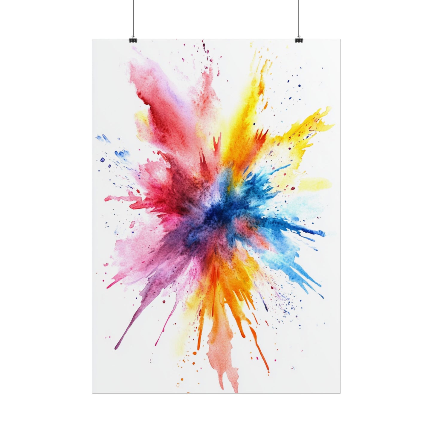 Explosion of Colour - Vibrant Abstract Burst Art