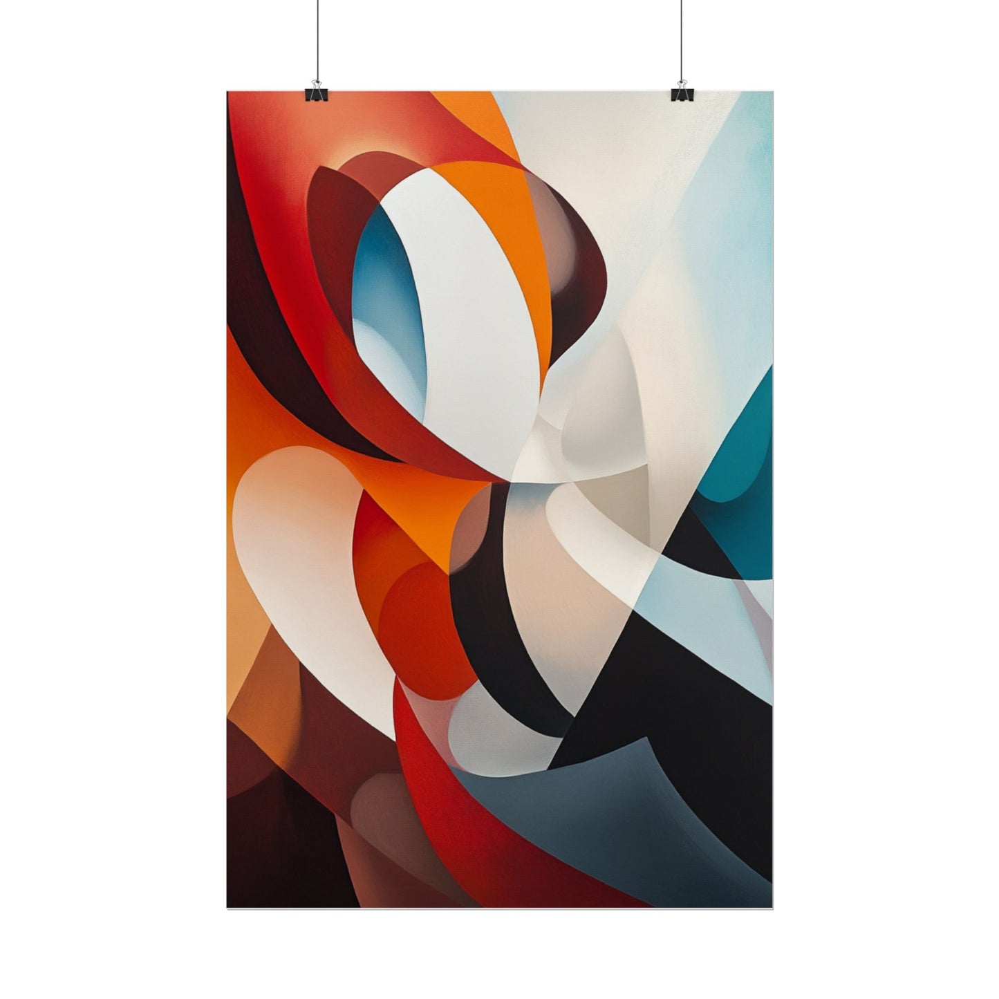 Dynamic Curves - Modern Abstract Art Print