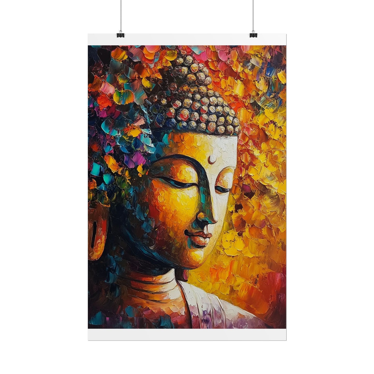 Buddha's Serenity - Abstract Spiritual Art Print