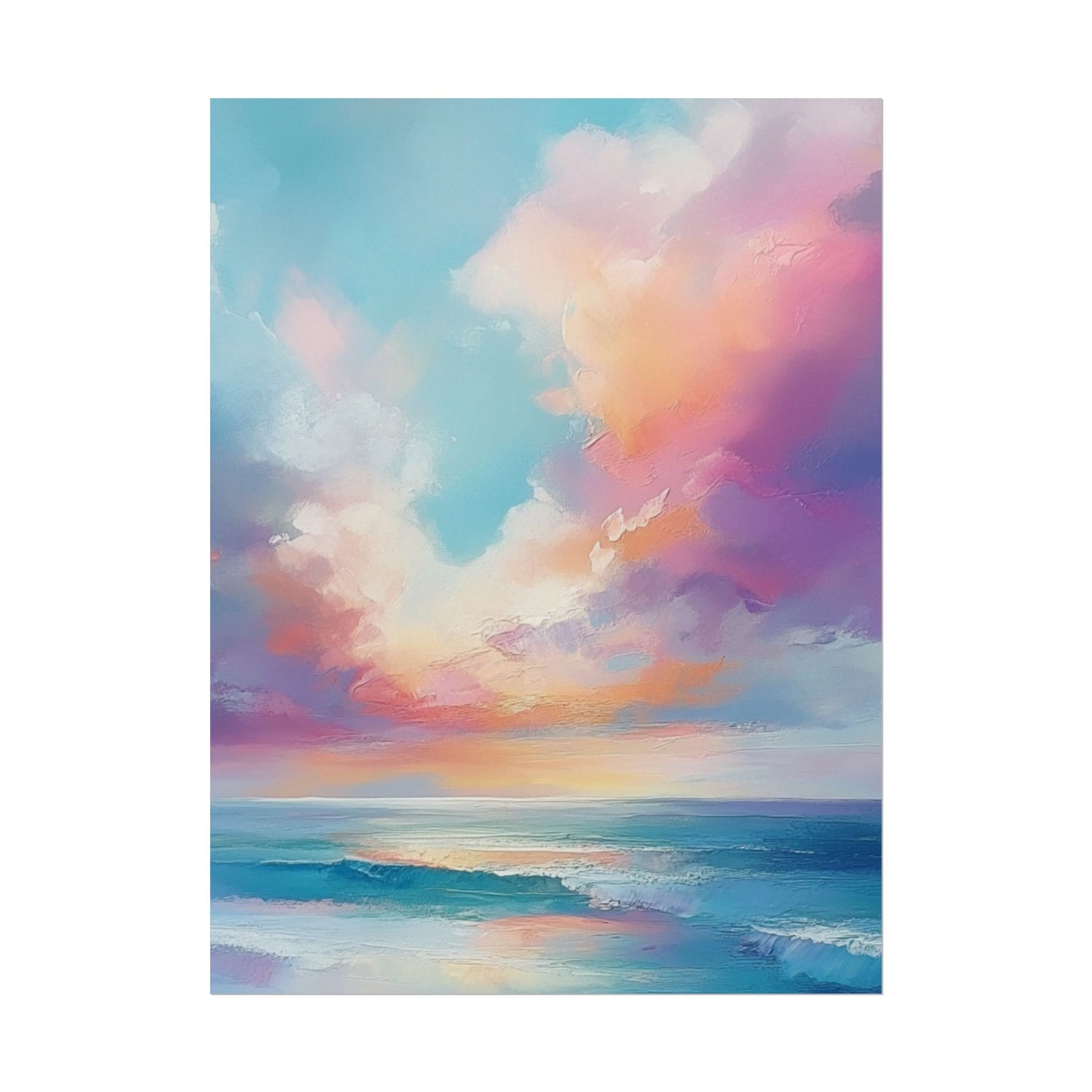 Serenity in Colour - Abstract Sky and Sea Landscape