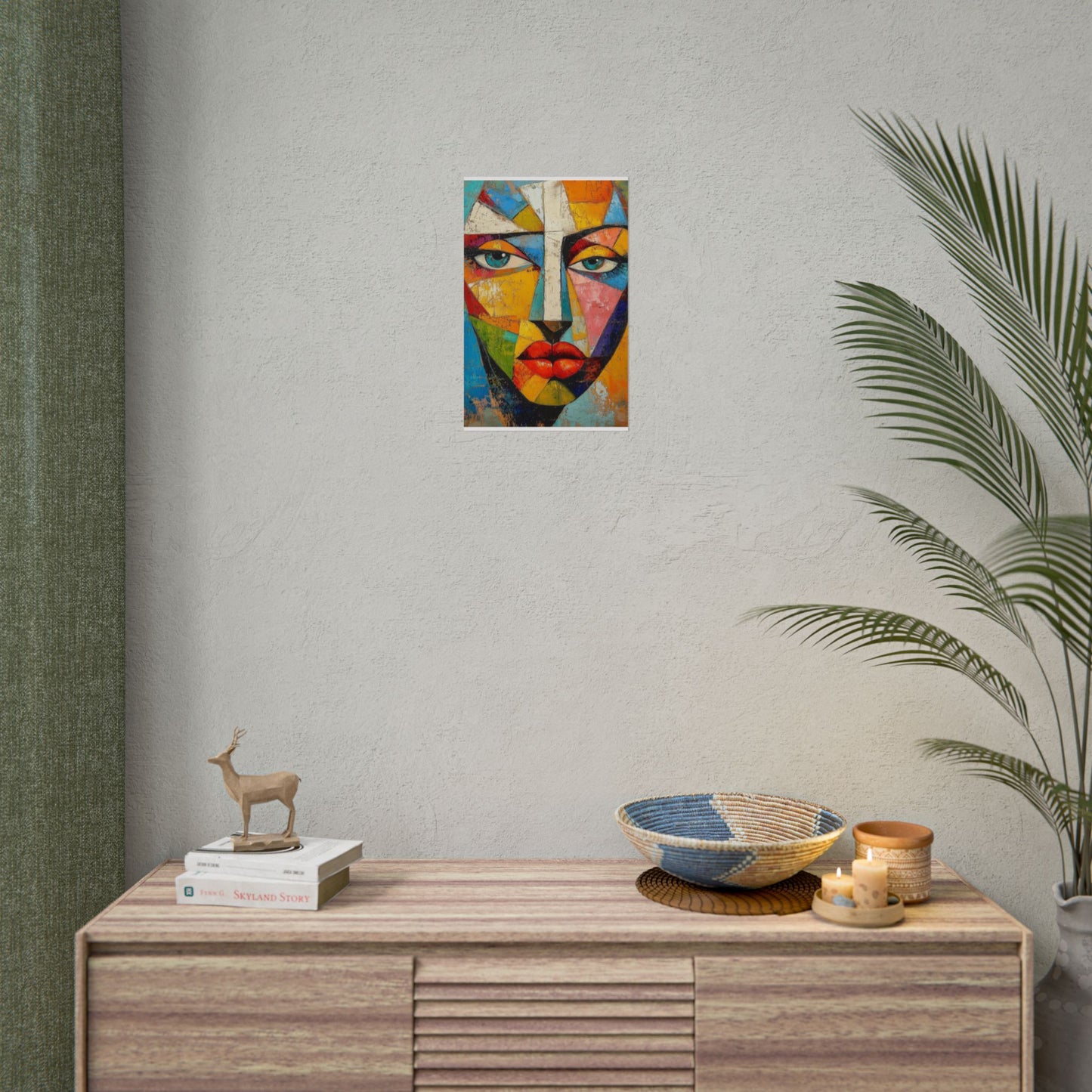 Vibrant Reflections - Abstract Face Art Print