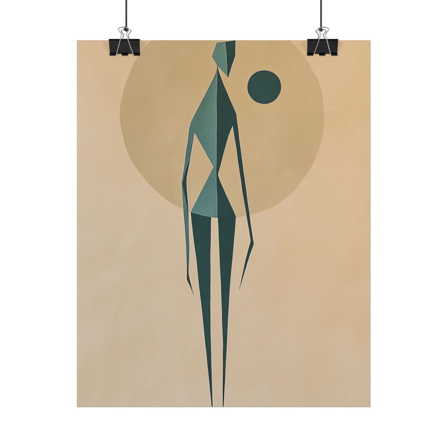 Abstract Solitude - Minimalist Figurative Art Print