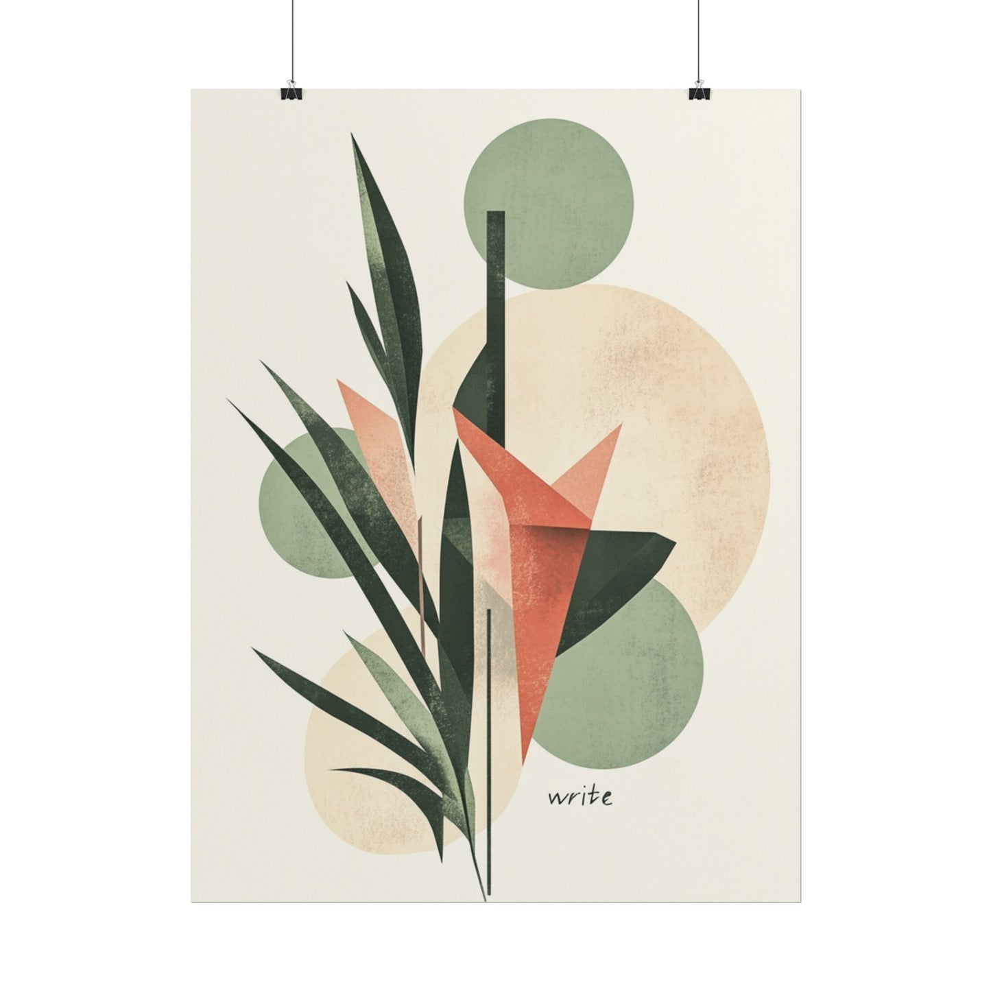 Botanical Balance - Abstract Nature Art Print