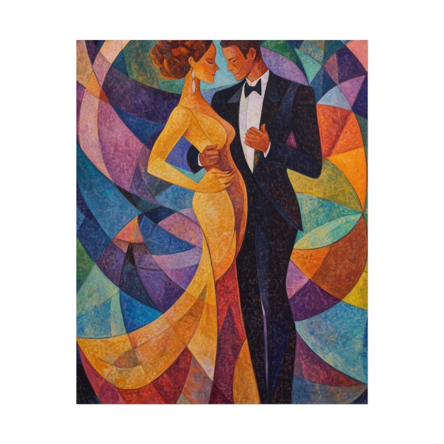 Elegant Dance - Abstract Romantic Art Print