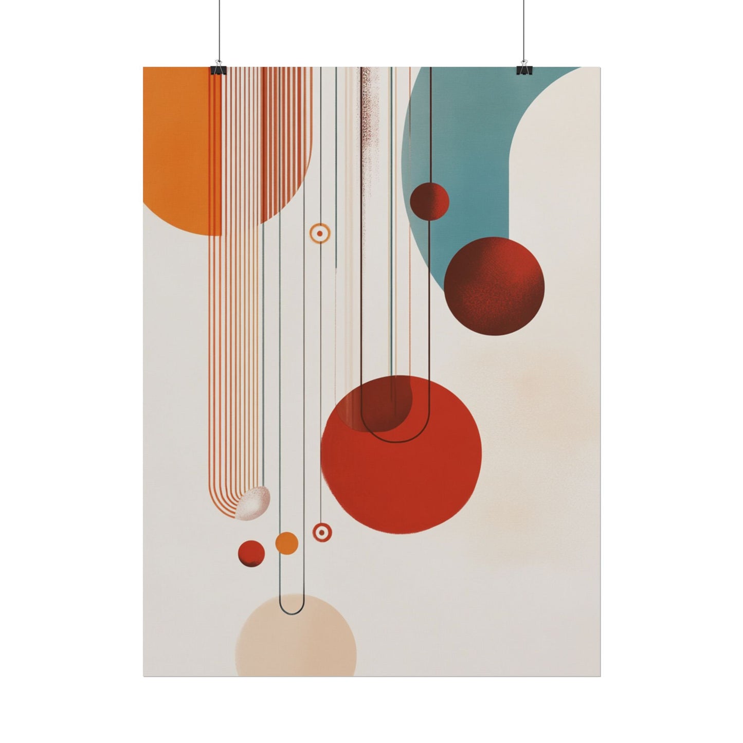 Orbital Harmony - Abstract Geometric Art Print