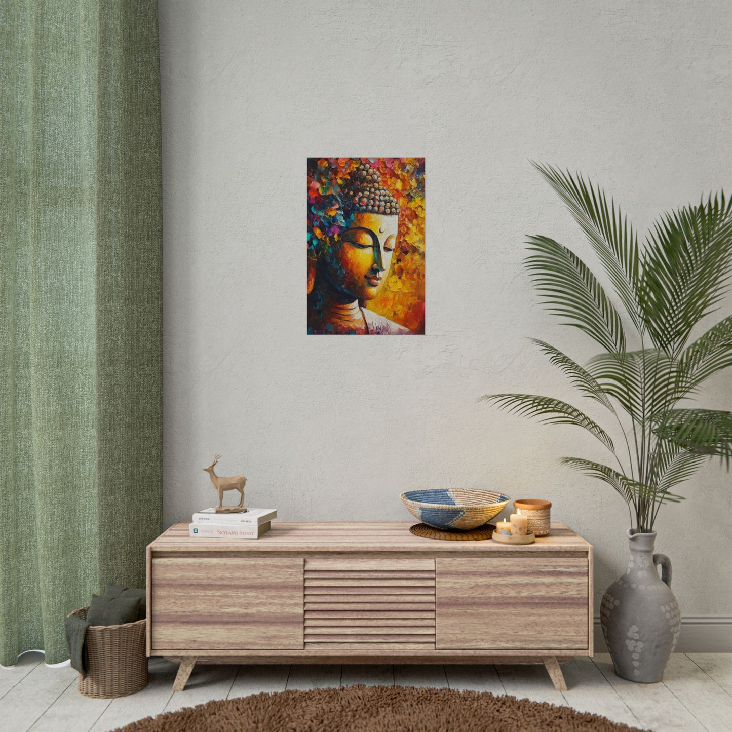 Buddha's Serenity - Abstract Spiritual Art Print