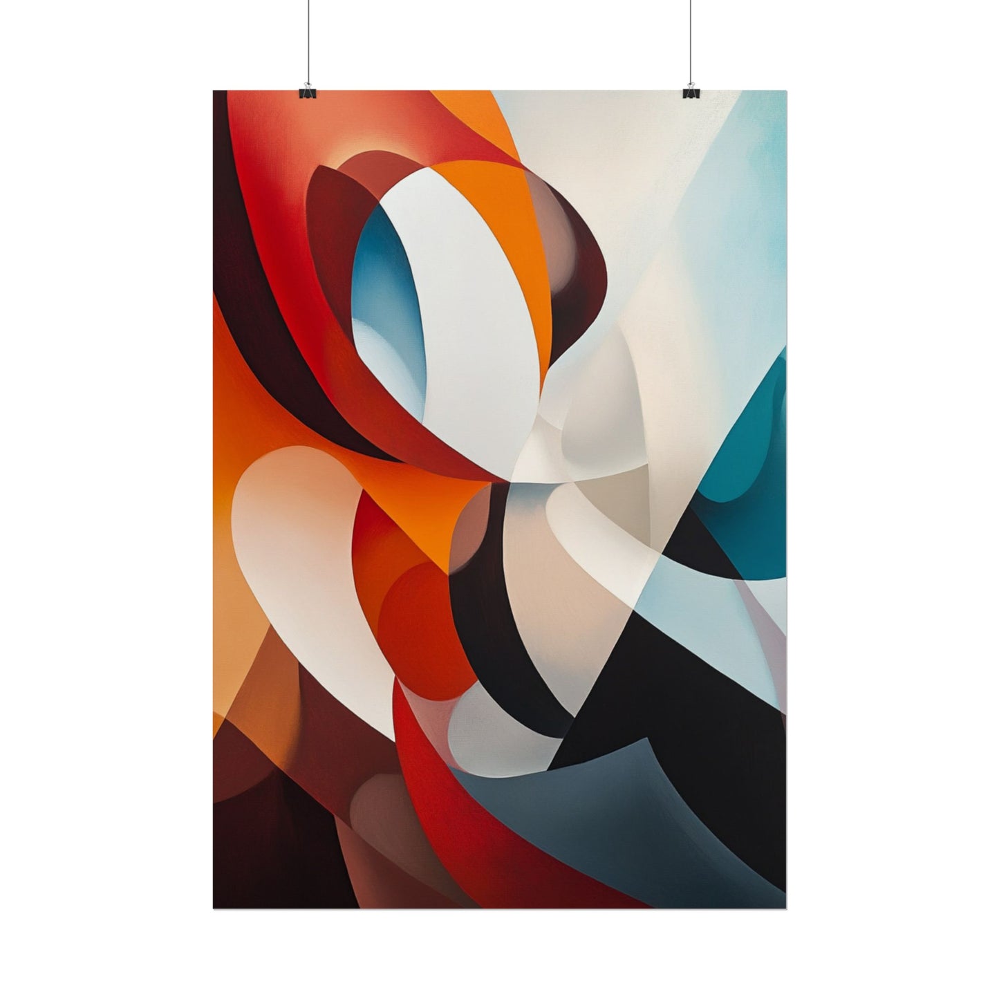 Dynamic Curves - Modern Abstract Art Print