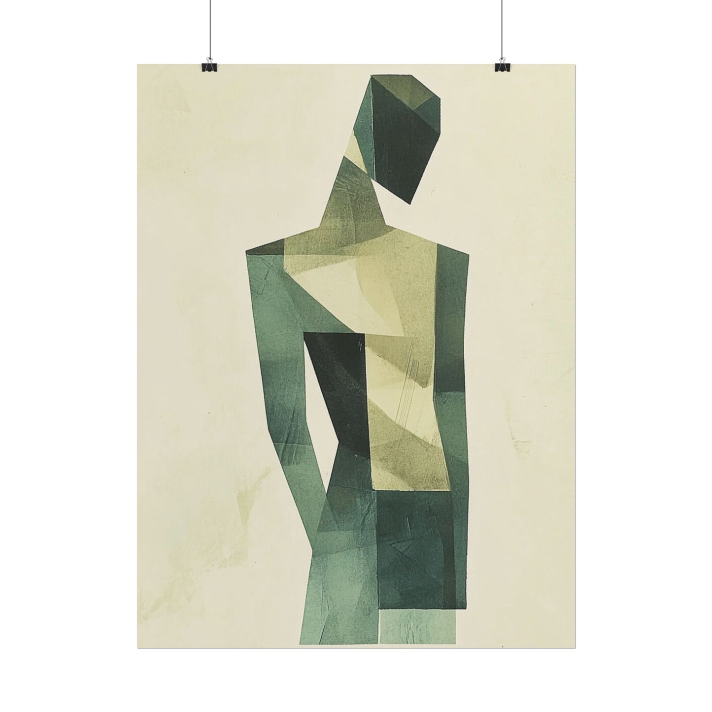 Contemplative Form - Geometric Abstract Art Print