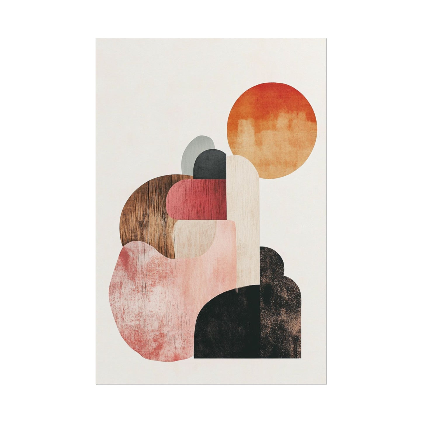 Sunrise Over Form - Abstract Geometric Art Print