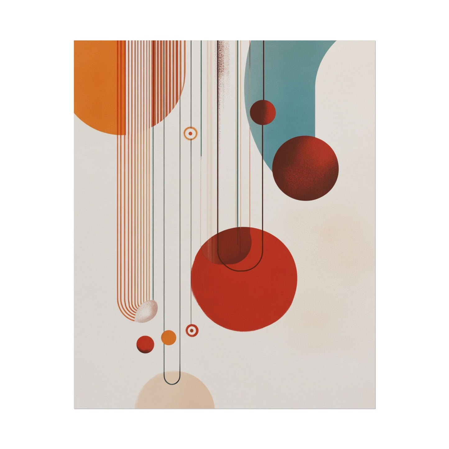 Orbital Harmony - Abstract Geometric Art Print