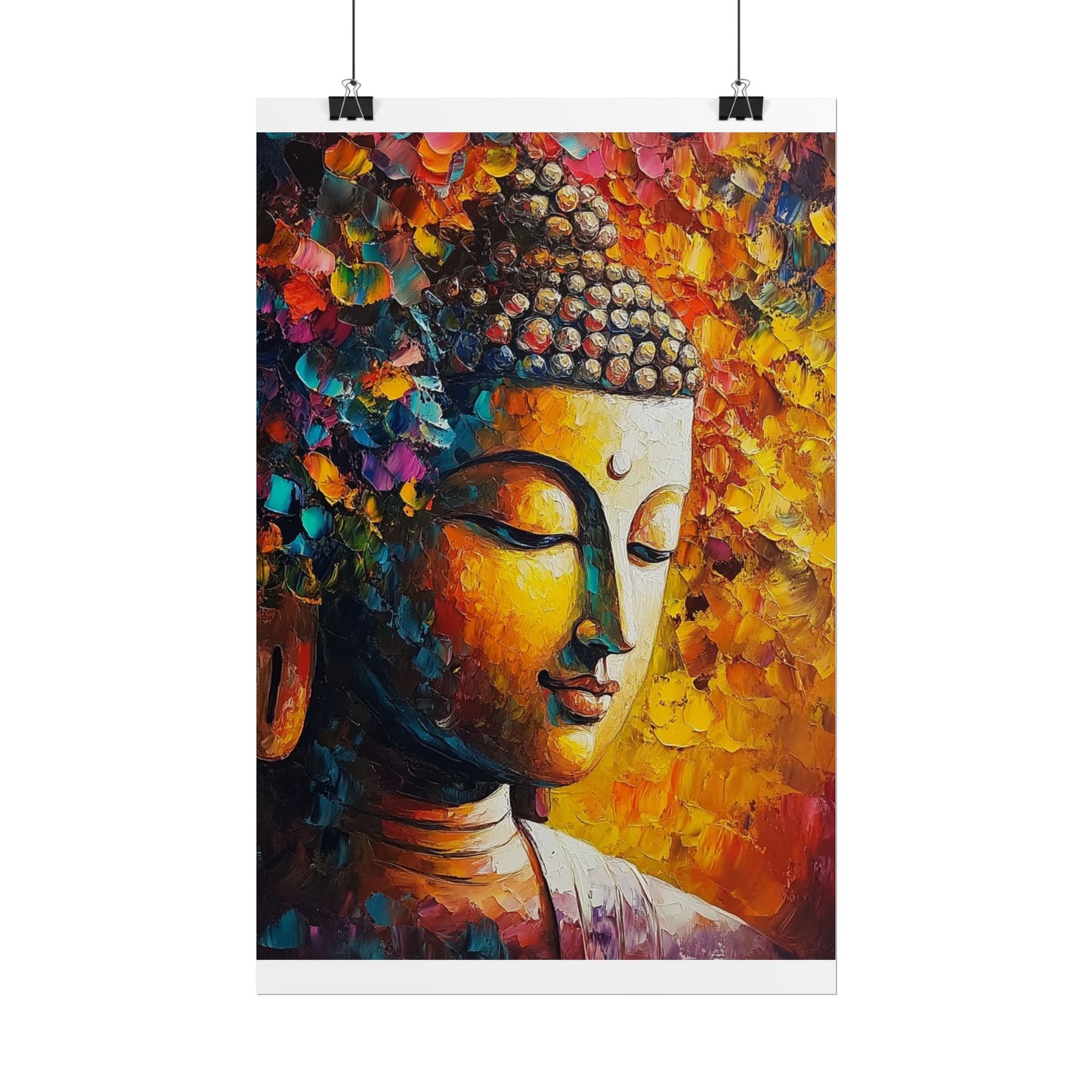 Buddha's Serenity - Abstract Spiritual Art Print