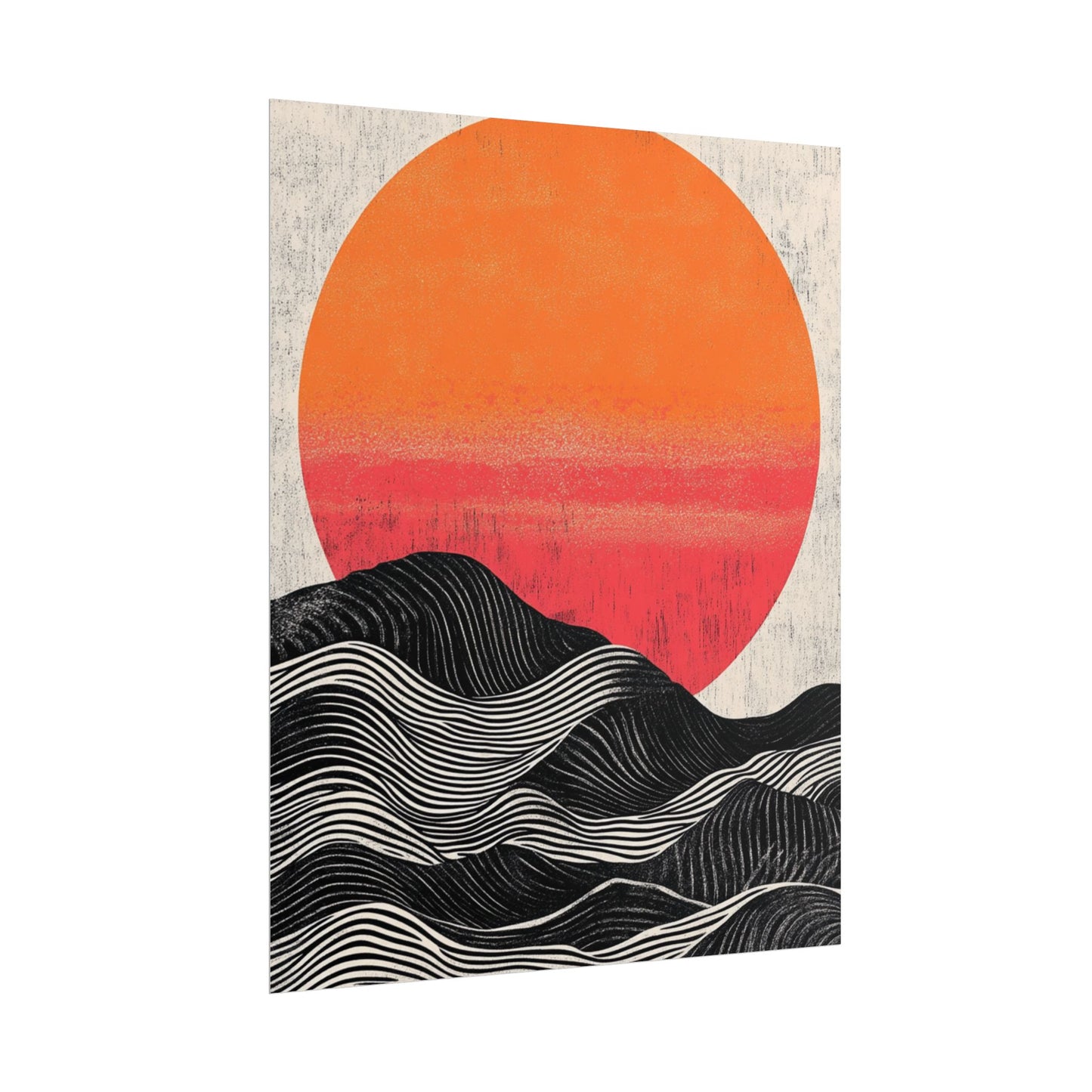 Sunset Serenade - Abstract Geometric Art Print