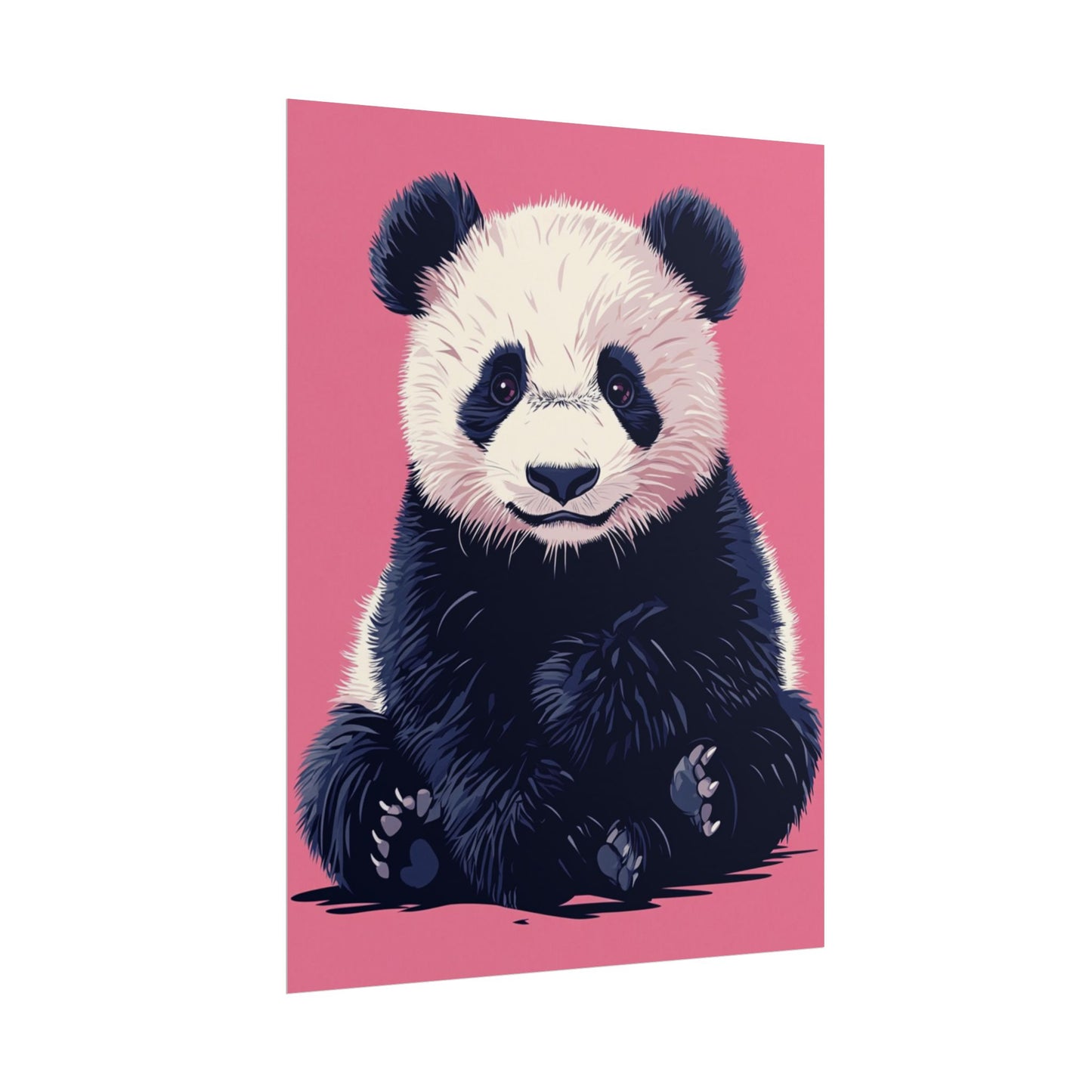 Adorable Panda Bliss - Abstract Art Print