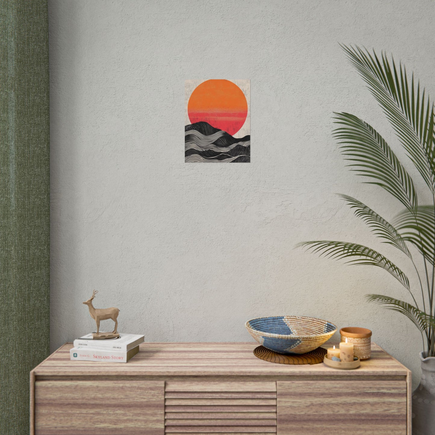 Sunset Serenade - Abstract Geometric Art Print