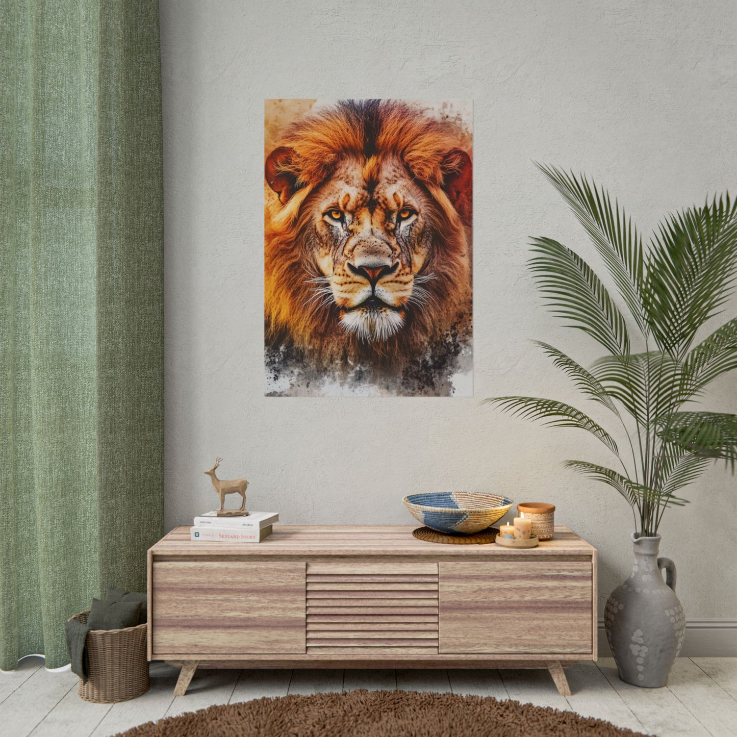 Regal Majesty - Abstract Lion Art Print