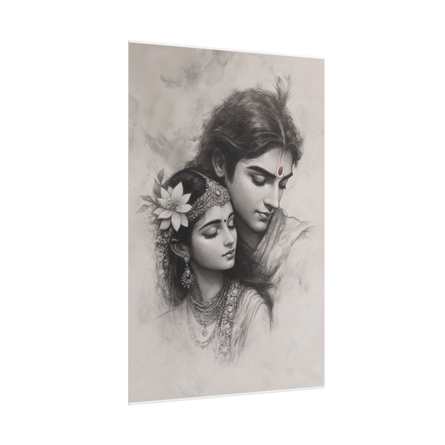 Divine Love - Abstract Portrait Art Print