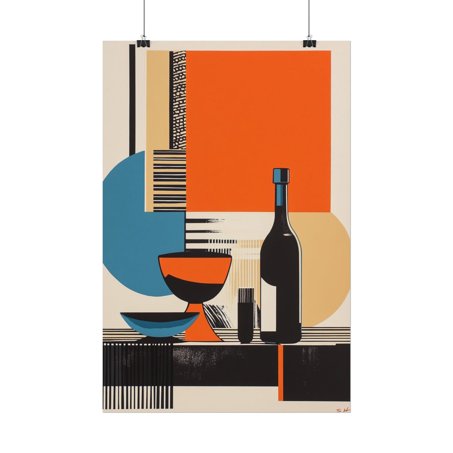 Modernist Still Life - Abstract Geometric Art Print