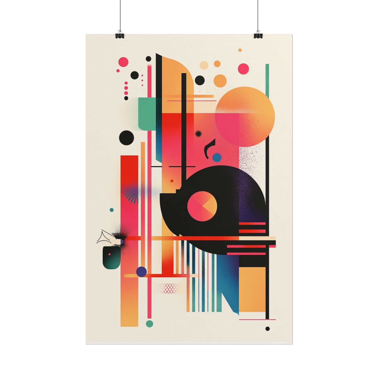 Harmonic Composition - Vibrant Abstract Geometric Art Print