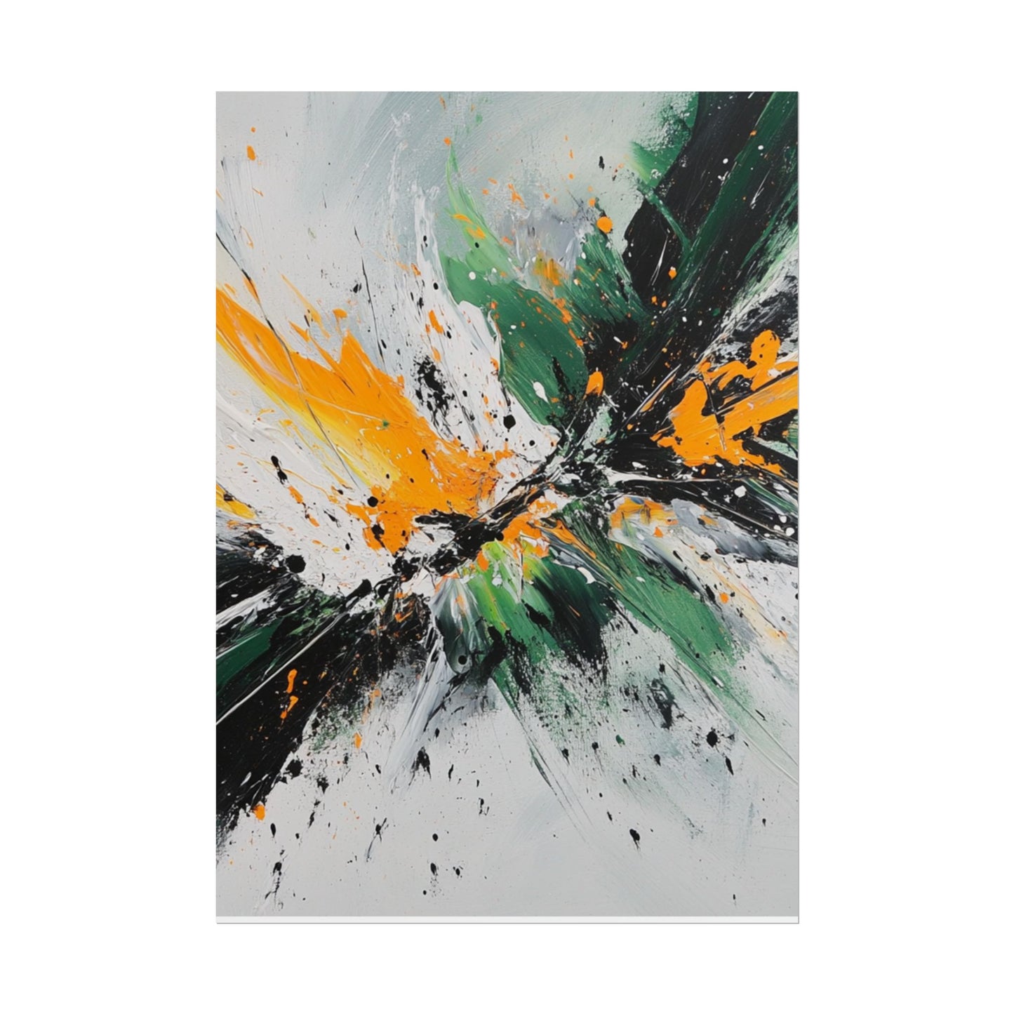 Explosive Energy - Dynamic Abstract Art Print