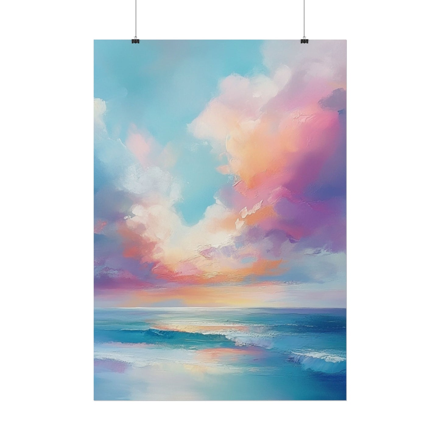 Serenity in Colour - Abstract Sky and Sea Landscape