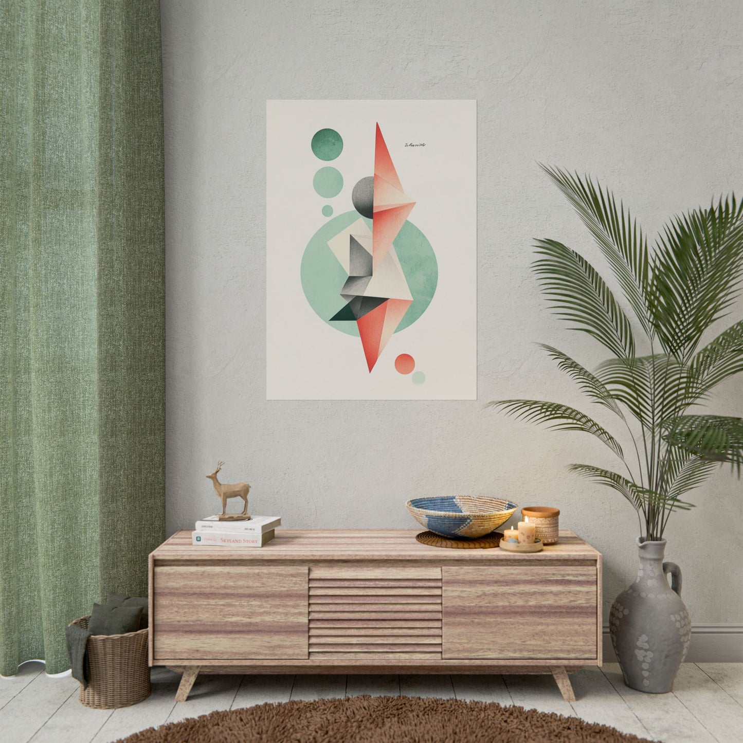 Symmetry in Motion - Geometric Abstract Art Print