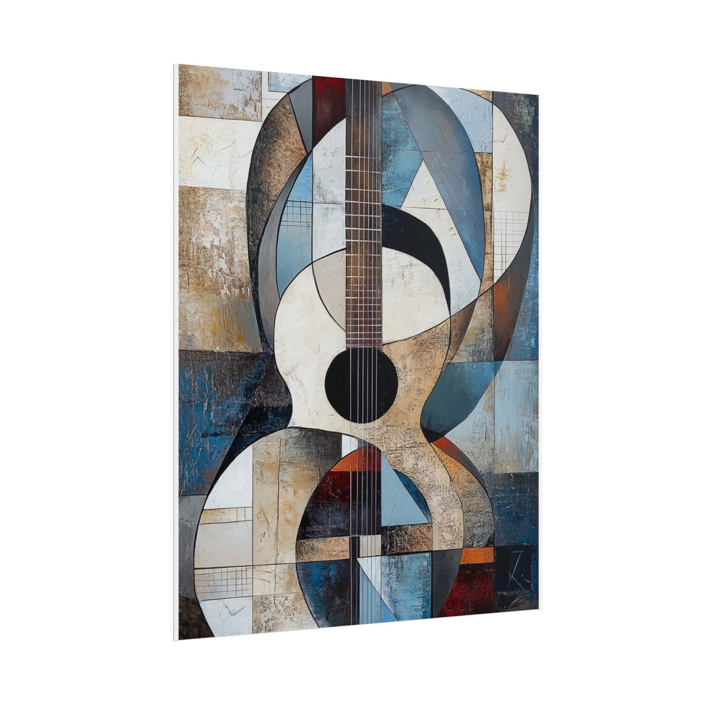 Melodic Abstraction - Geometric Guitar Art