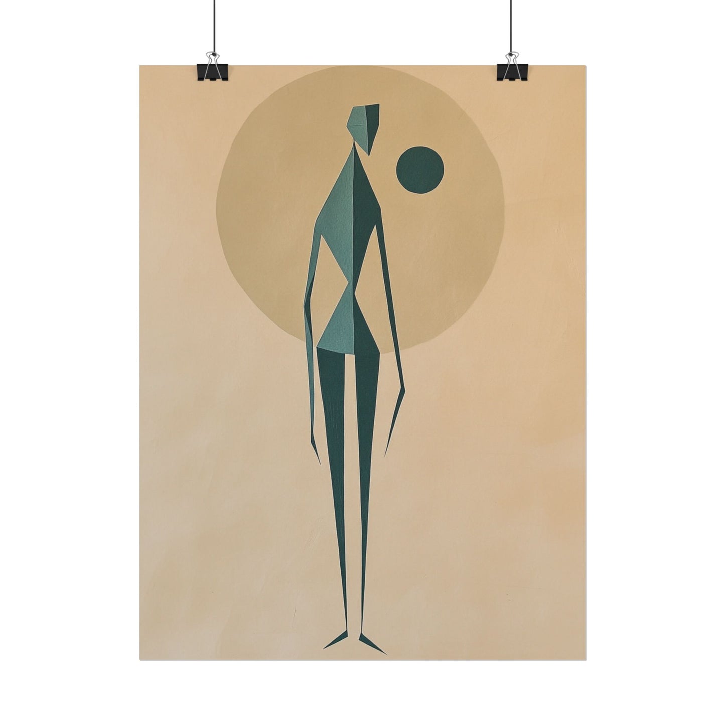 Abstract Solitude - Minimalist Figurative Art Print