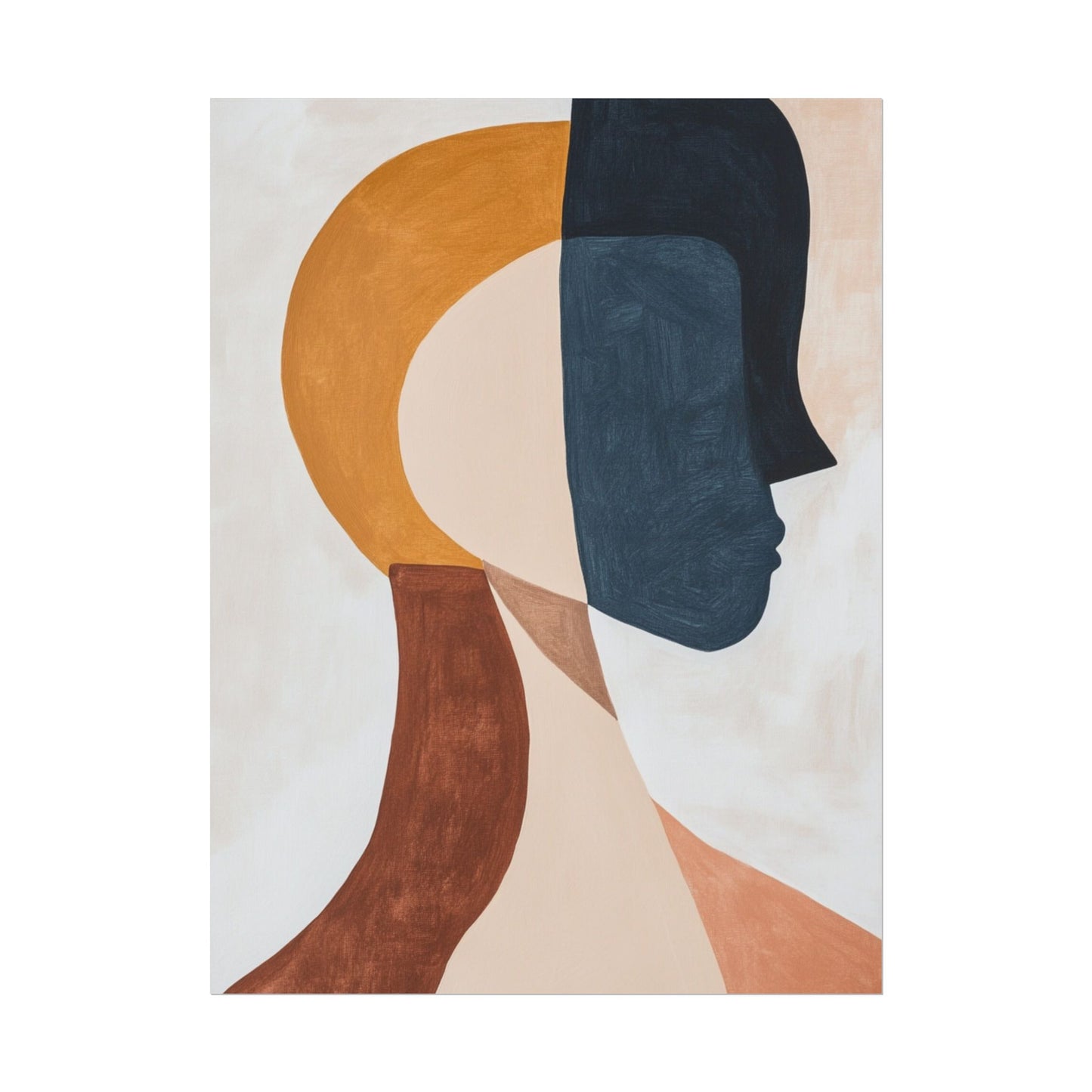 Dual Perspectives - Abstract Silhouette Art Print