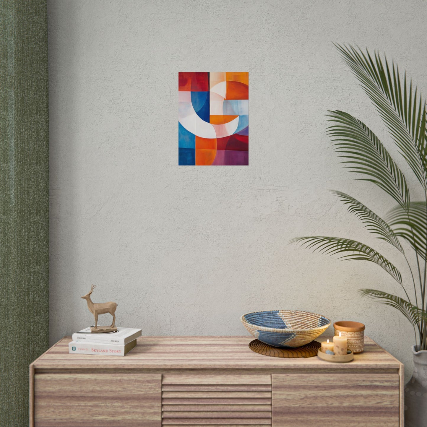 Geometric Harmony - Vibrant Abstract Art Print