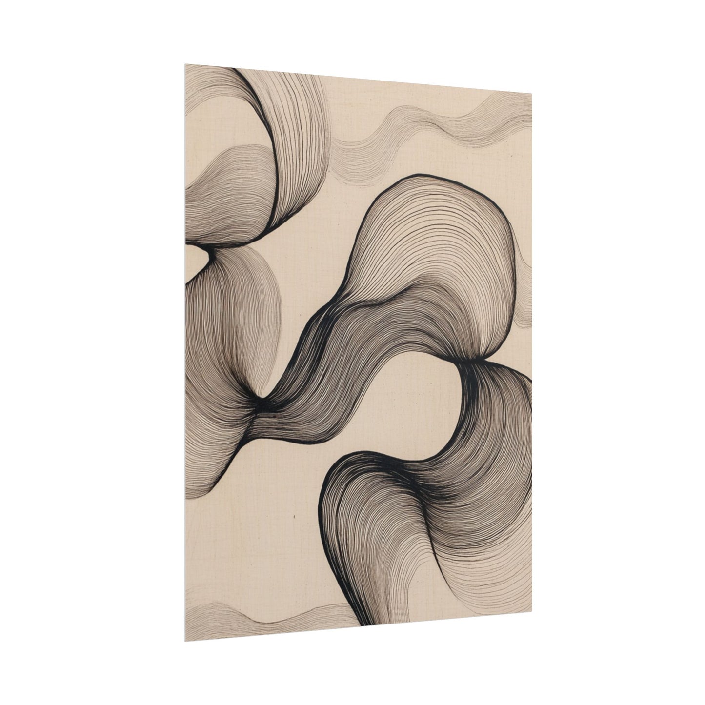 Flowing Lines - Minimalist Abstract Art Print